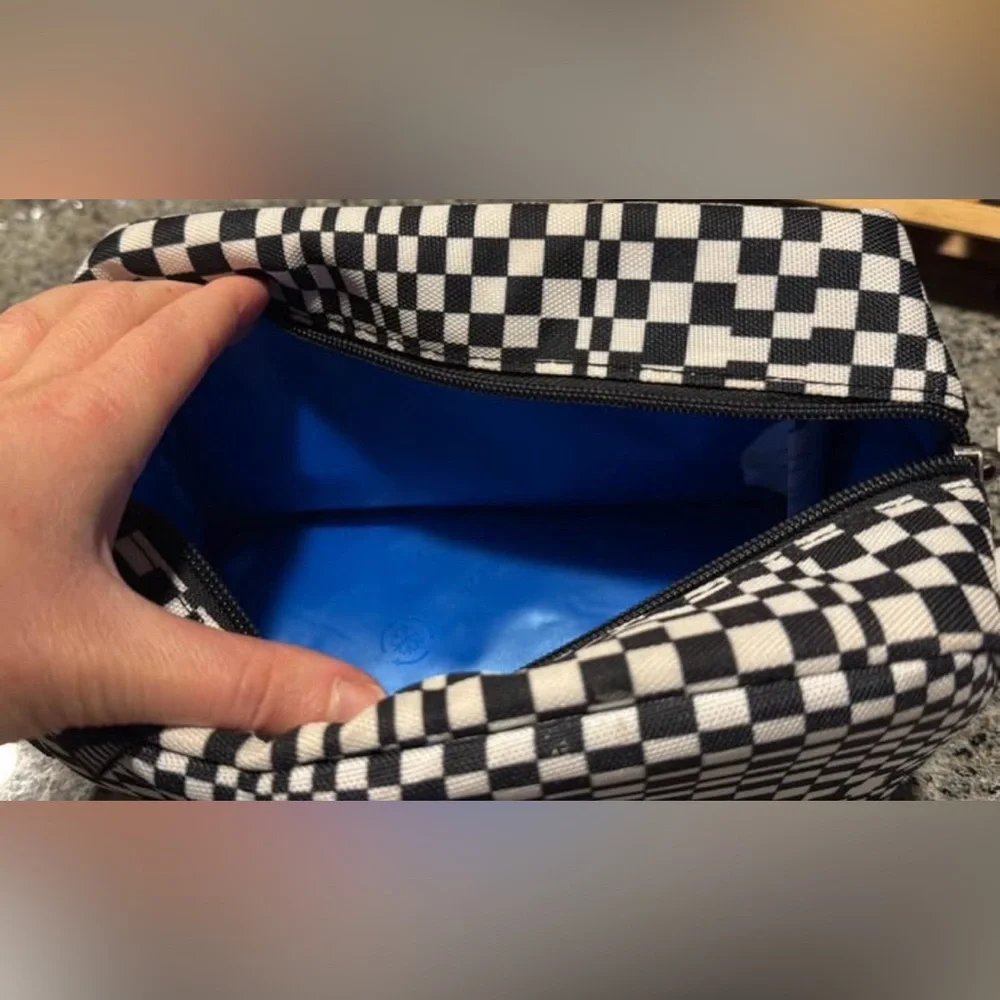 PackIt Black & White Checkerboard Insulated Lunch Bag